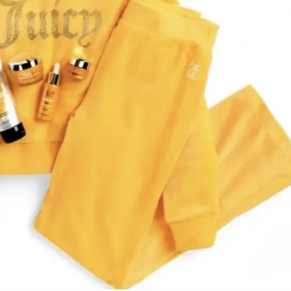 NEW Juicy Couture X Olay Limited Edition Velour Track Pants - Picture 4 of 6